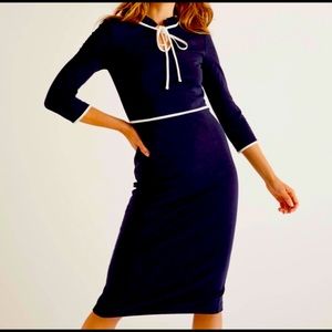 Never worn Boden Layla Ponte Midi dress.  Size 12R.